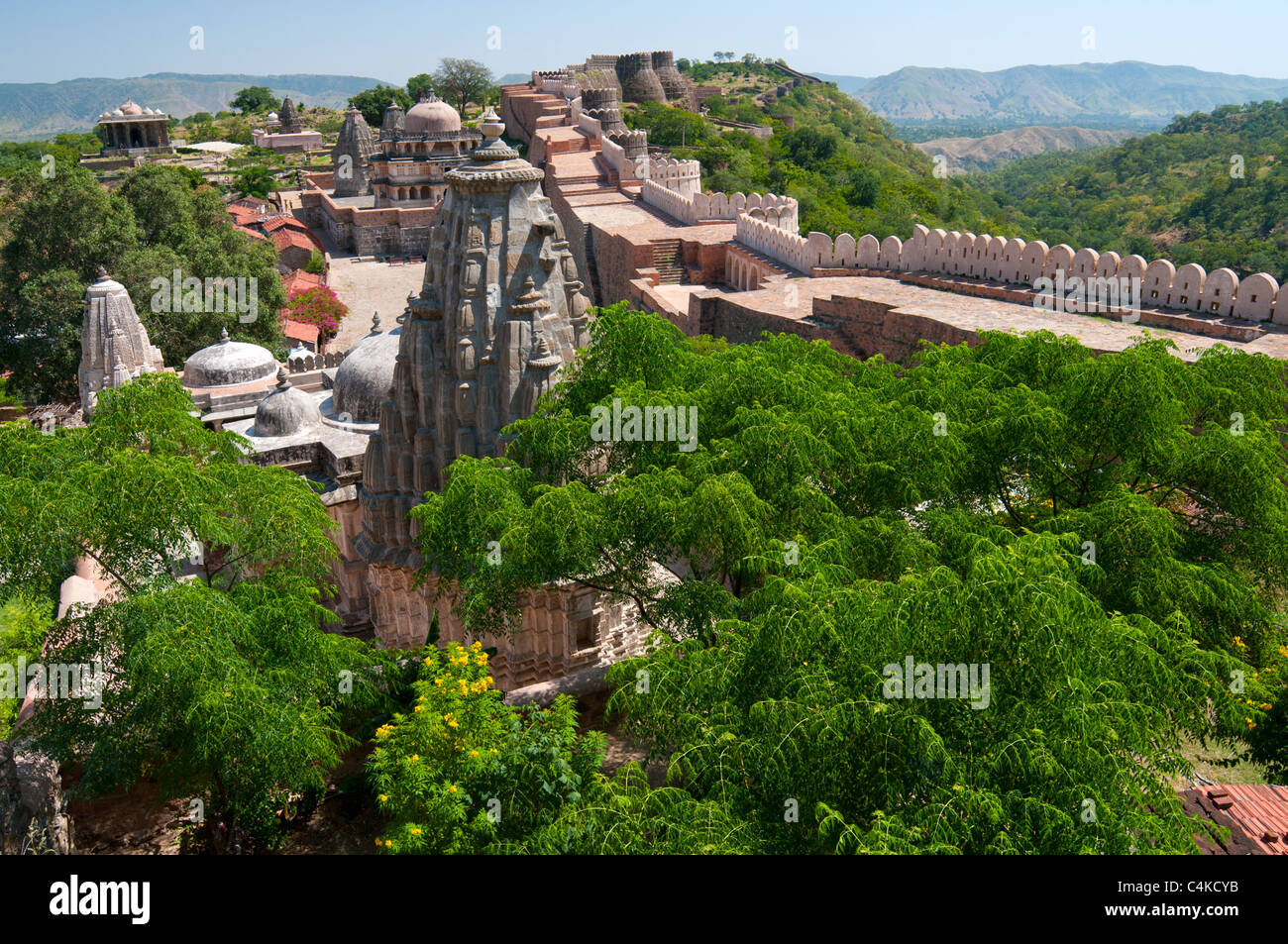 Kumbhalgarh Fort, Rajasthan state, India, Asia Stock Photo