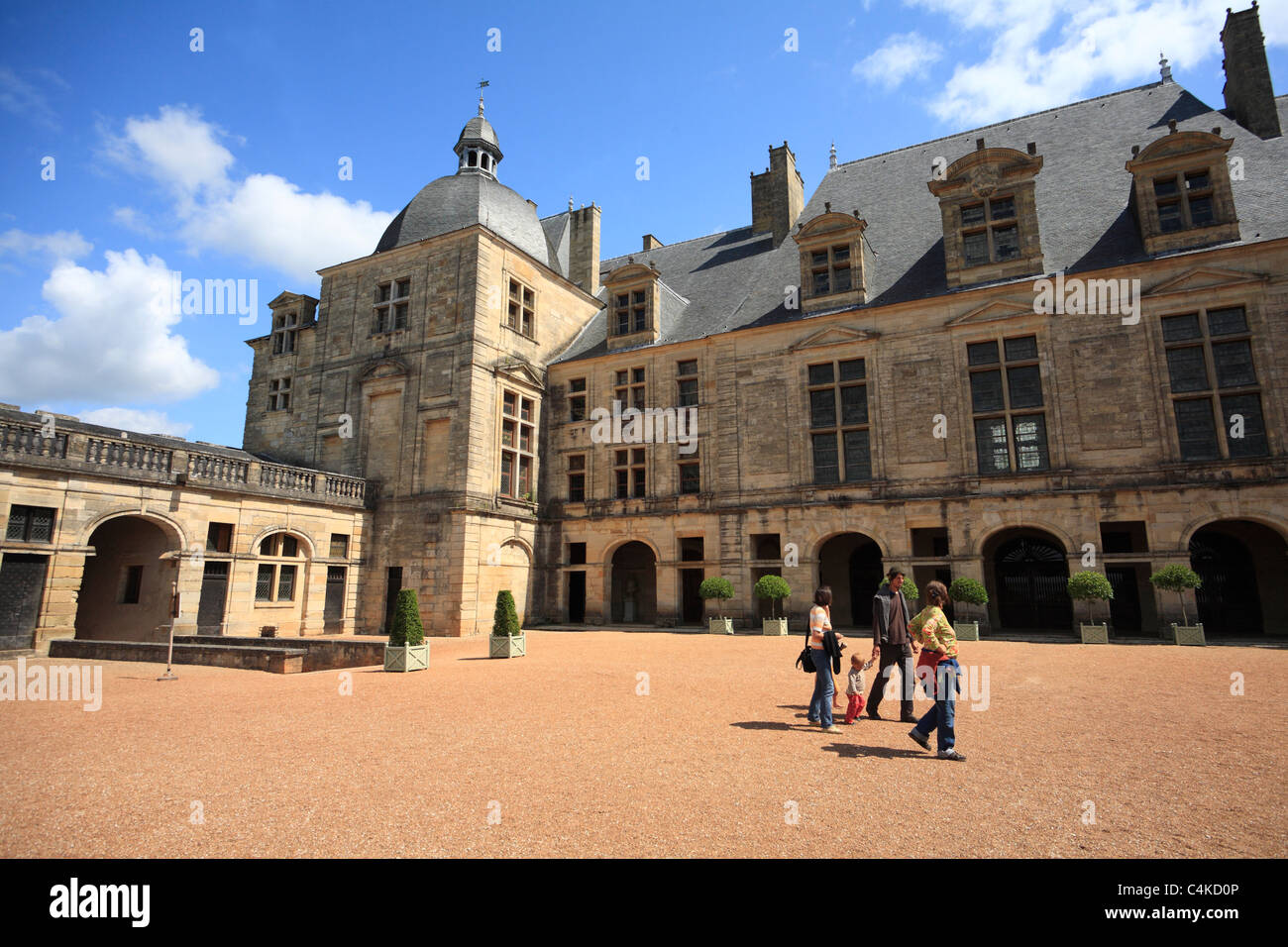 Renaiissance Chateau de Hautefort Dordogne Aquitaine France Stock Photo