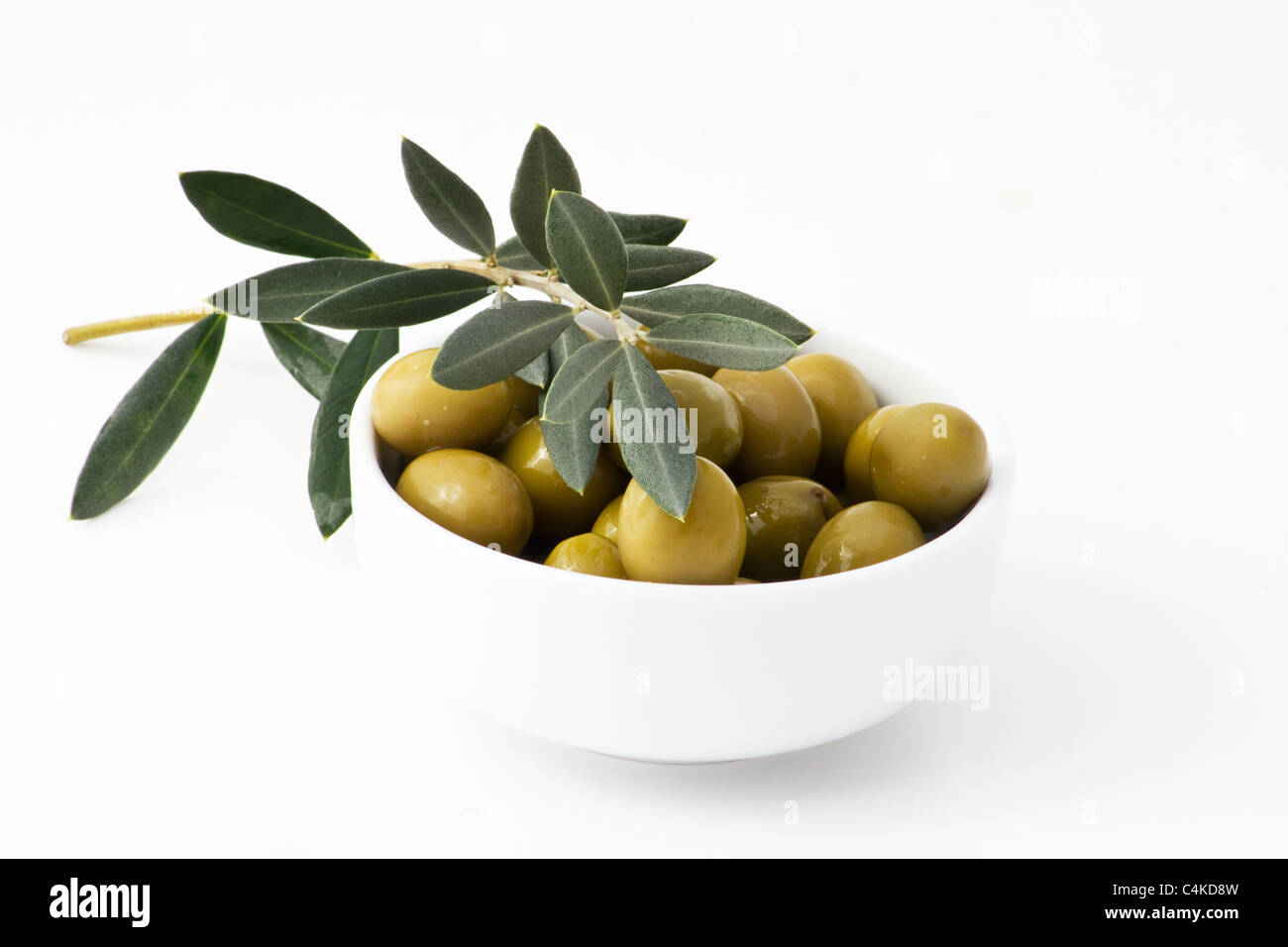 Olives On White Stock Photo - Download Image Now - Olive - Fruit