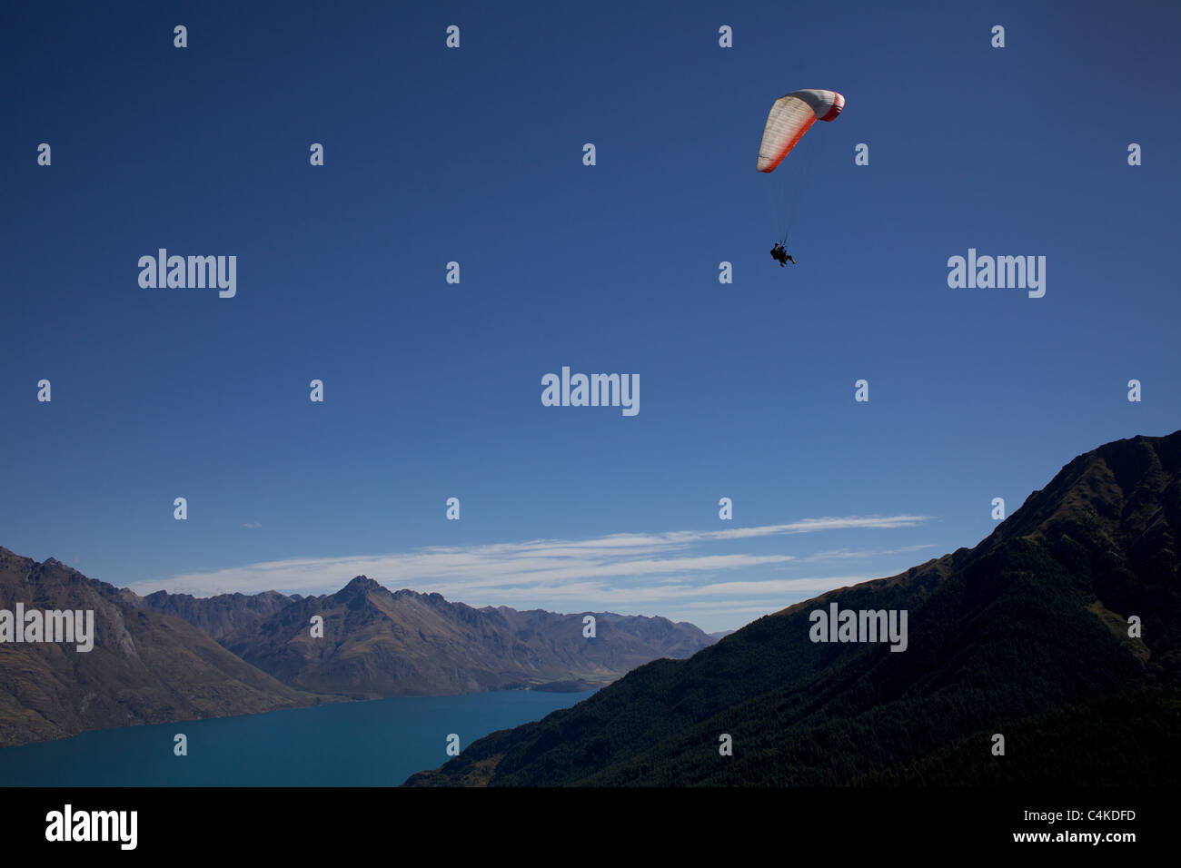 Aerial flying over lake town hi-res stock photography and images - Alamy