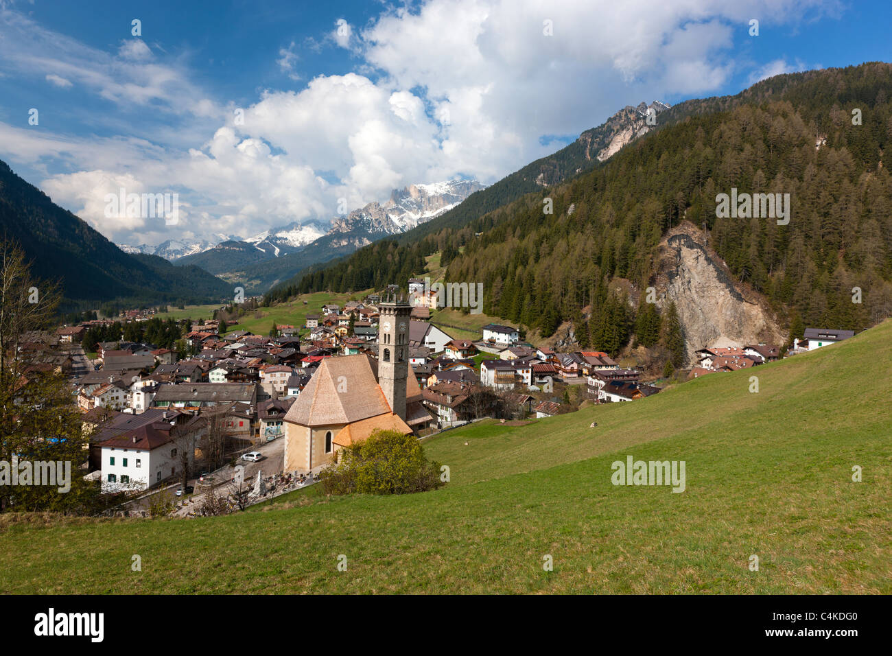 Campitello di Fassa, Dolomites, Trentino-Alto Adige, Italy, Europe Stock Photo