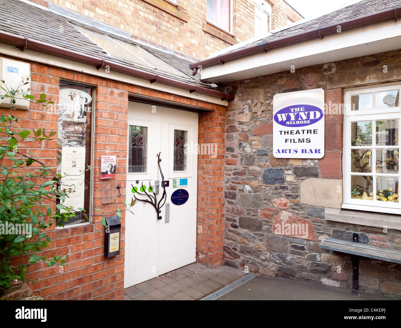 Entrance to the Wynd Theatre in Melrose Scottish Borders Stock Photo
