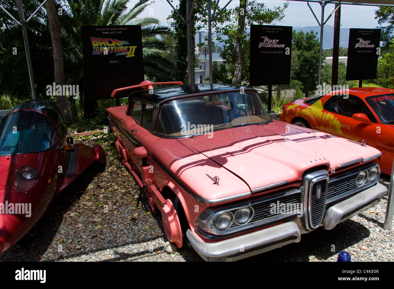 Old Car at Universal Studios, Los Angeles, California, USA Stock Photo
