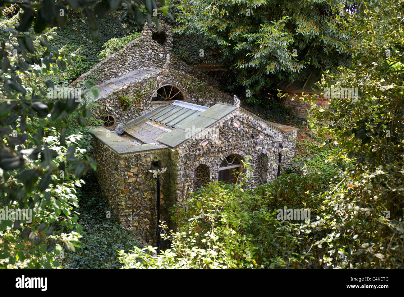 Scotts grotto, Ware, Hertfordshire, the biggest grotto in England Stock Photo