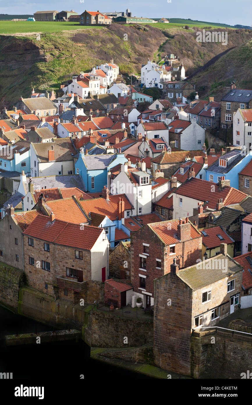 Houses in Staithes, North Yorkshire Stock Photo Alamy
