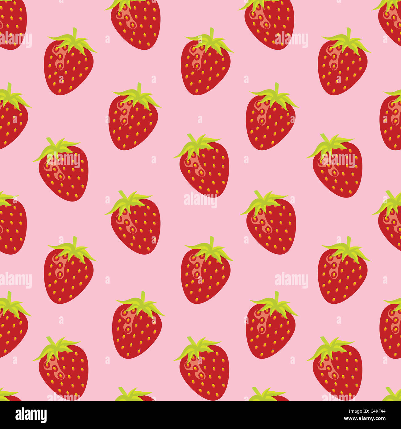 Strawberry Randomly Strawberry random repeatable seamless pattern on pink background Stock ...