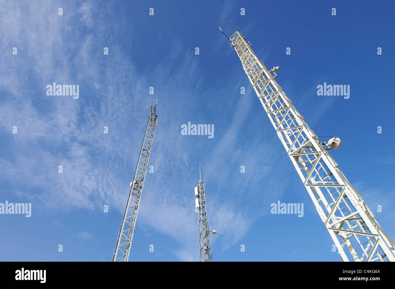 Picture of Telecommunications infrastructure towers hi-res stock photography and ...