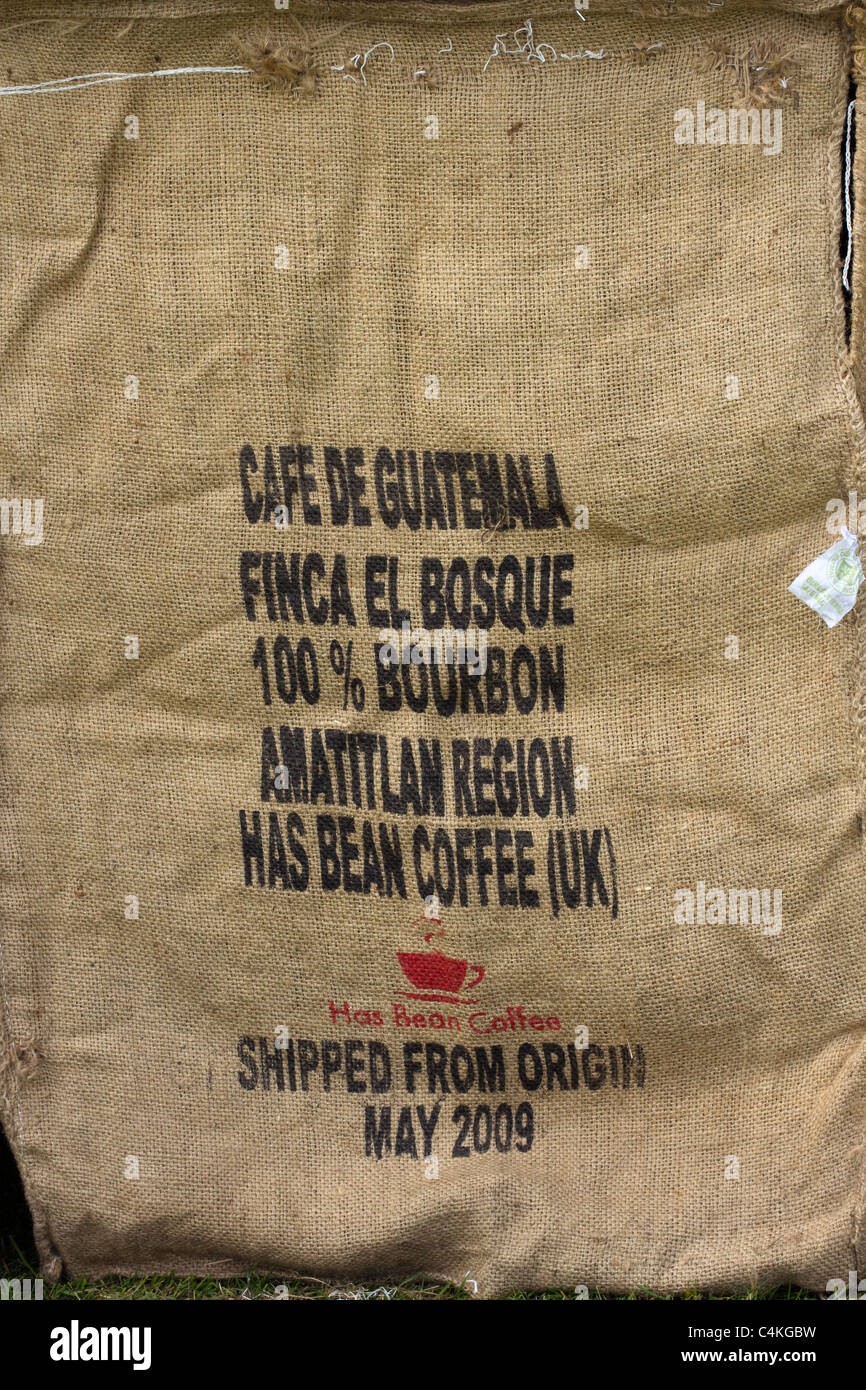 Emptied Burlap Coffee Bags