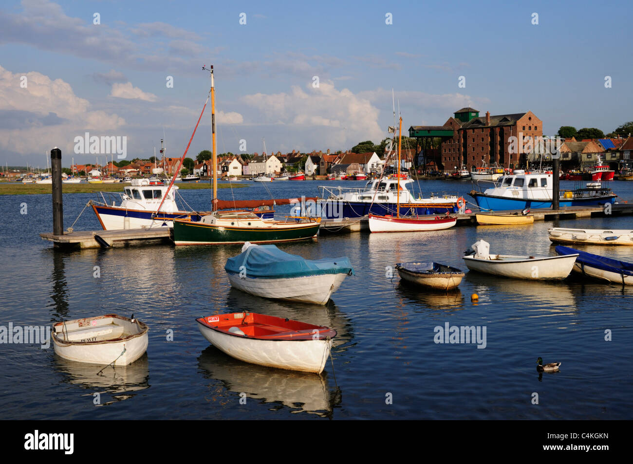 The Harbour at Wells Next The Sea, Norfolk, England, UK Stock Photo