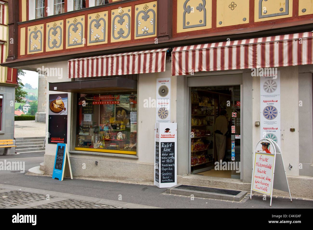 Shop, Appenzell, Switzerland Stock Photo