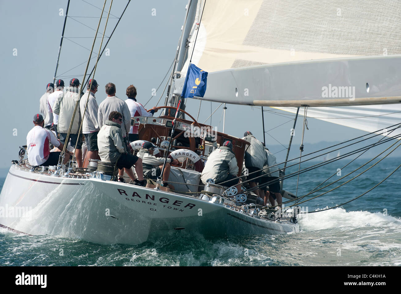 j class yachts racing Stock Photo - Alamy