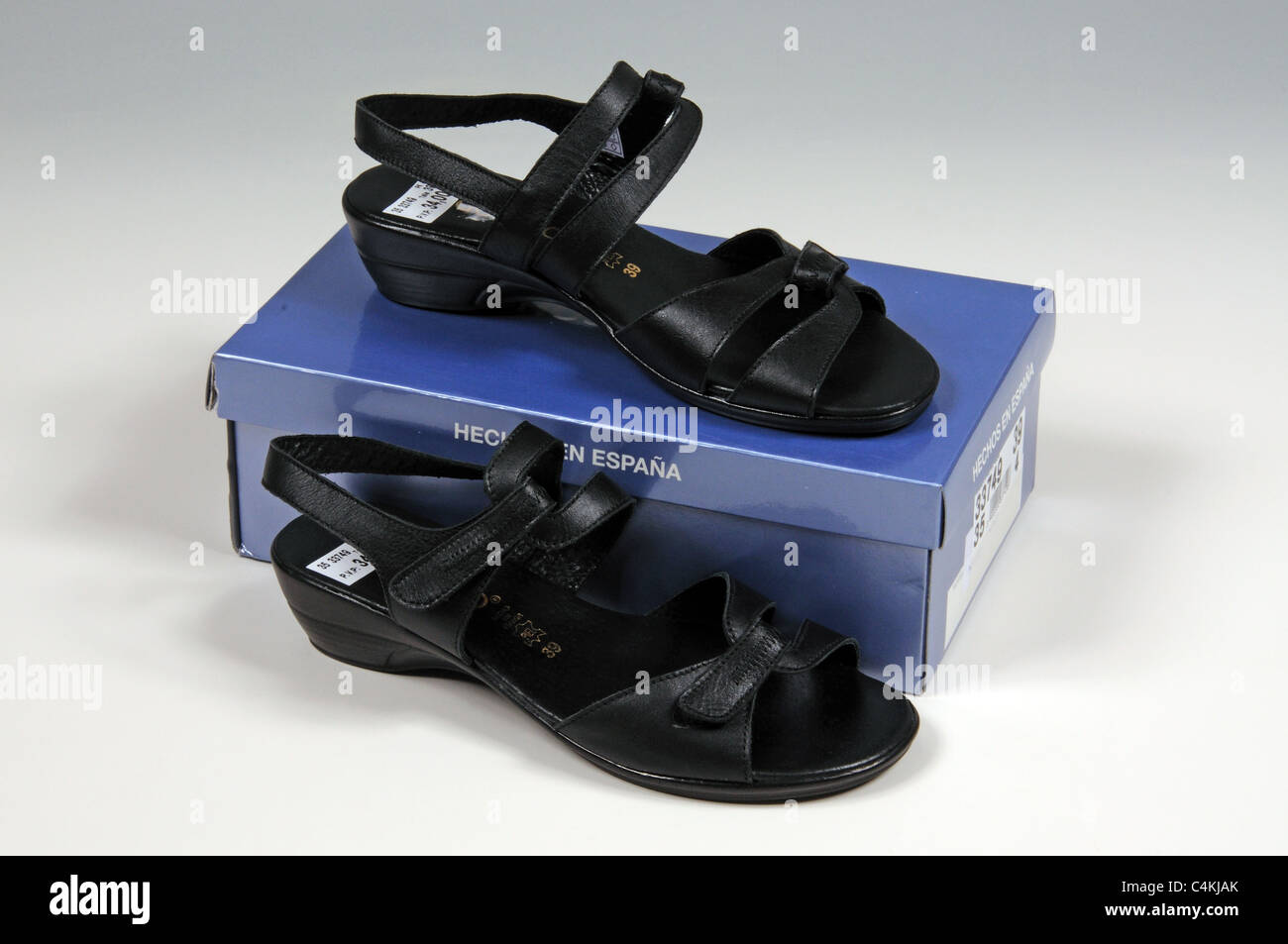 BOSTON FLEX Navy Leather Slippers - Shoebox