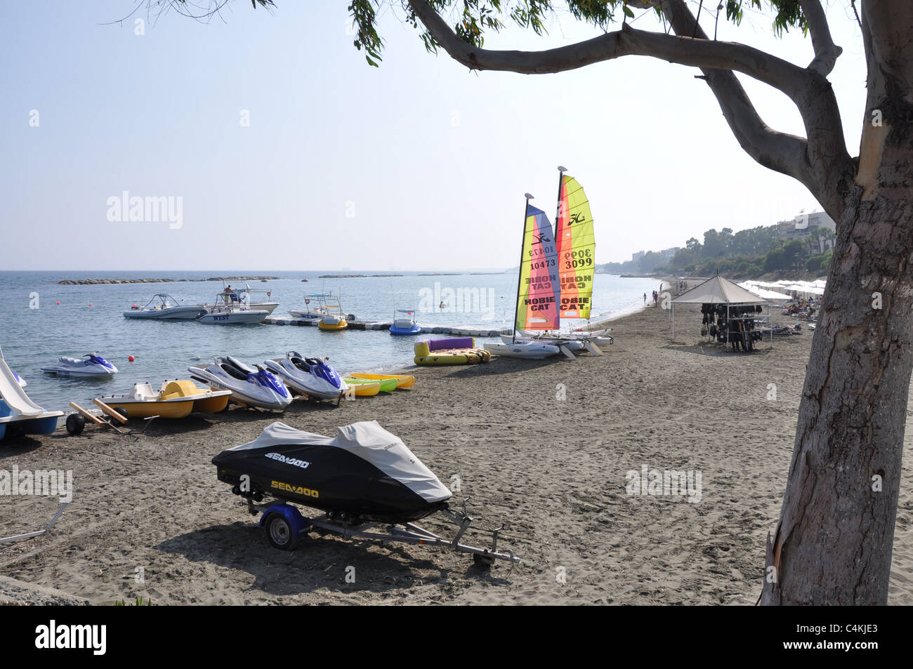 Watersports in Limassol beach in southern Cyprus Stock Photo Alamy