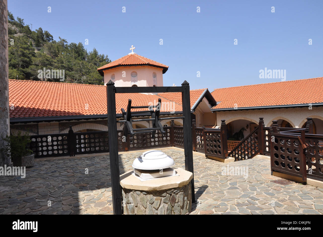 Kykkos Monastery, Troodos Mountains, south Cyprus Stock Photo