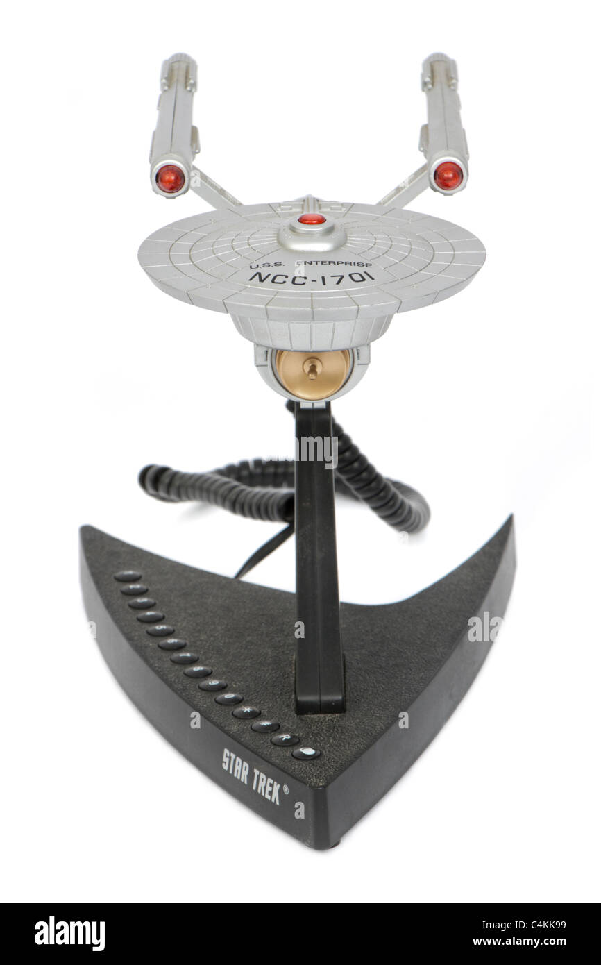 Vintage Star Trek U.S.S. Enterprise NCC-1701 Starship novelty telephone Stock Photo