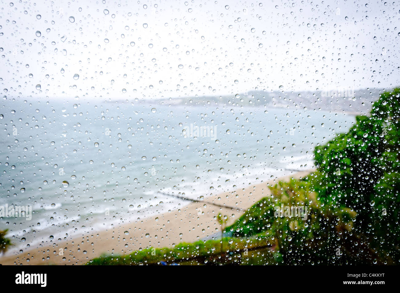 Swanage bay with its horseshoe sandy beach and groynes, Swanage, Dorset
