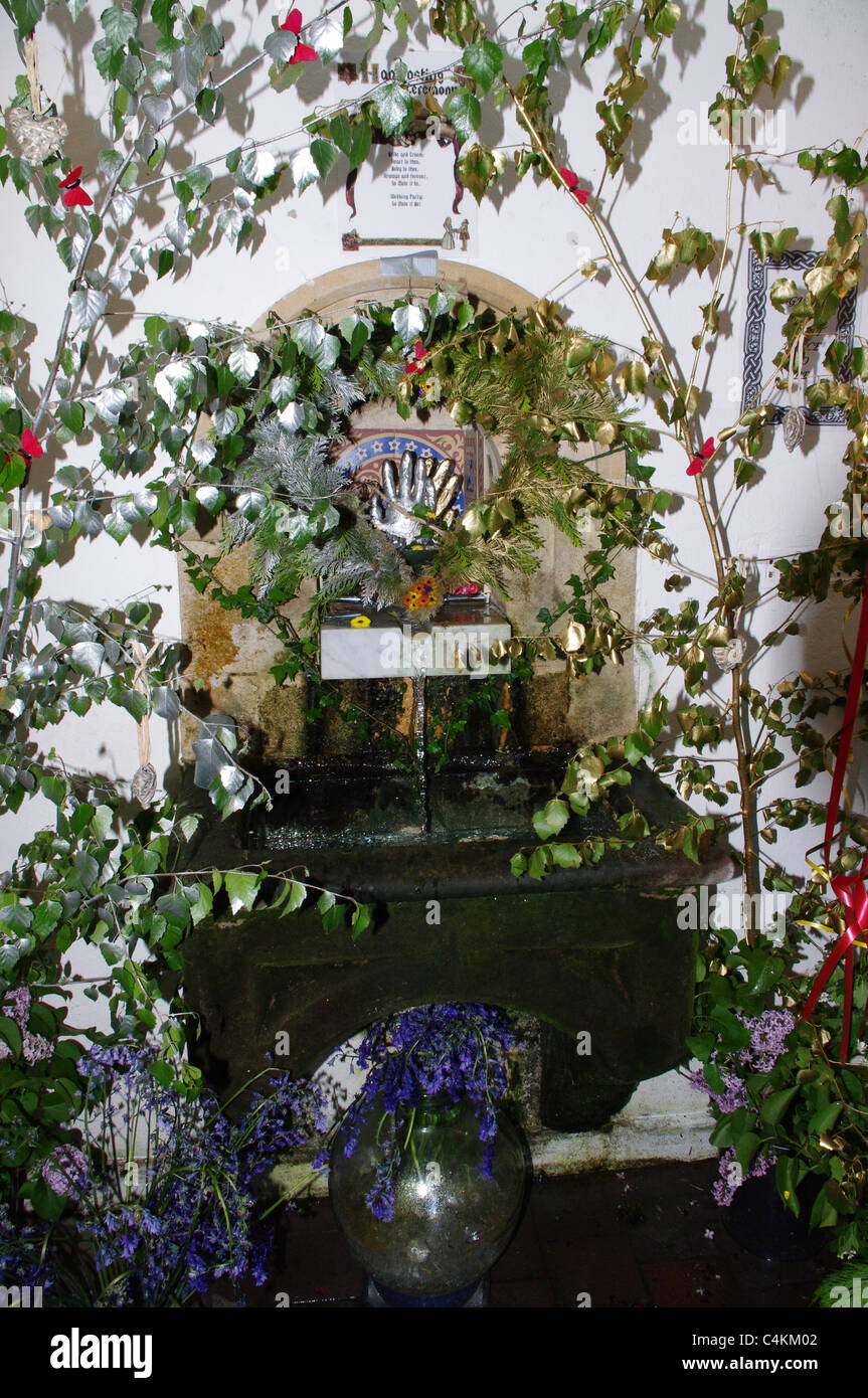 Well-dressing at Holy Well, Malvern 2011. Stock Photo