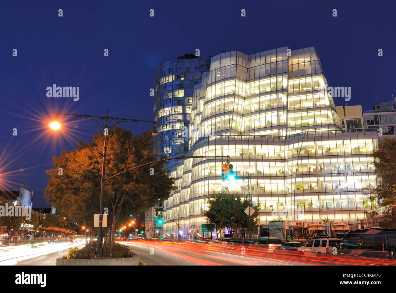 Frank Gehry's IAC Building in Lower Manhattan New York City. Stock Photo