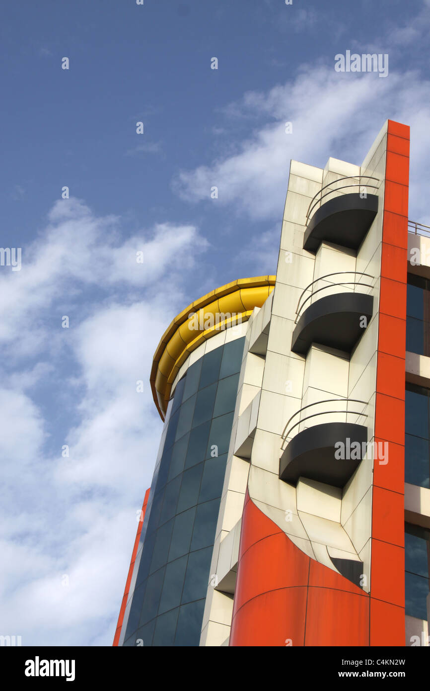 Building with sky background Stock Photo