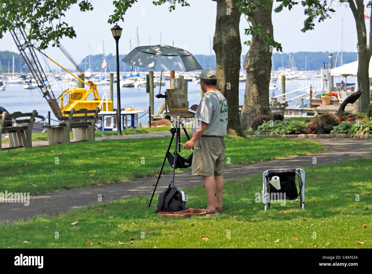 Painter painting northport park hires stock photography and images Alamy
