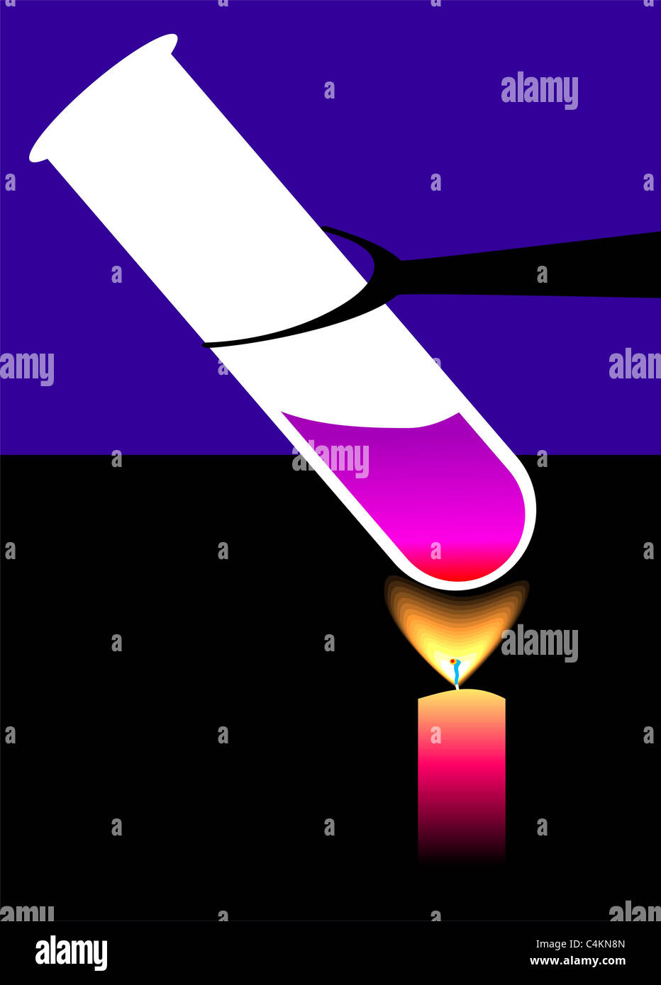 heating a glassware in laboratory Stock Photo Alamy