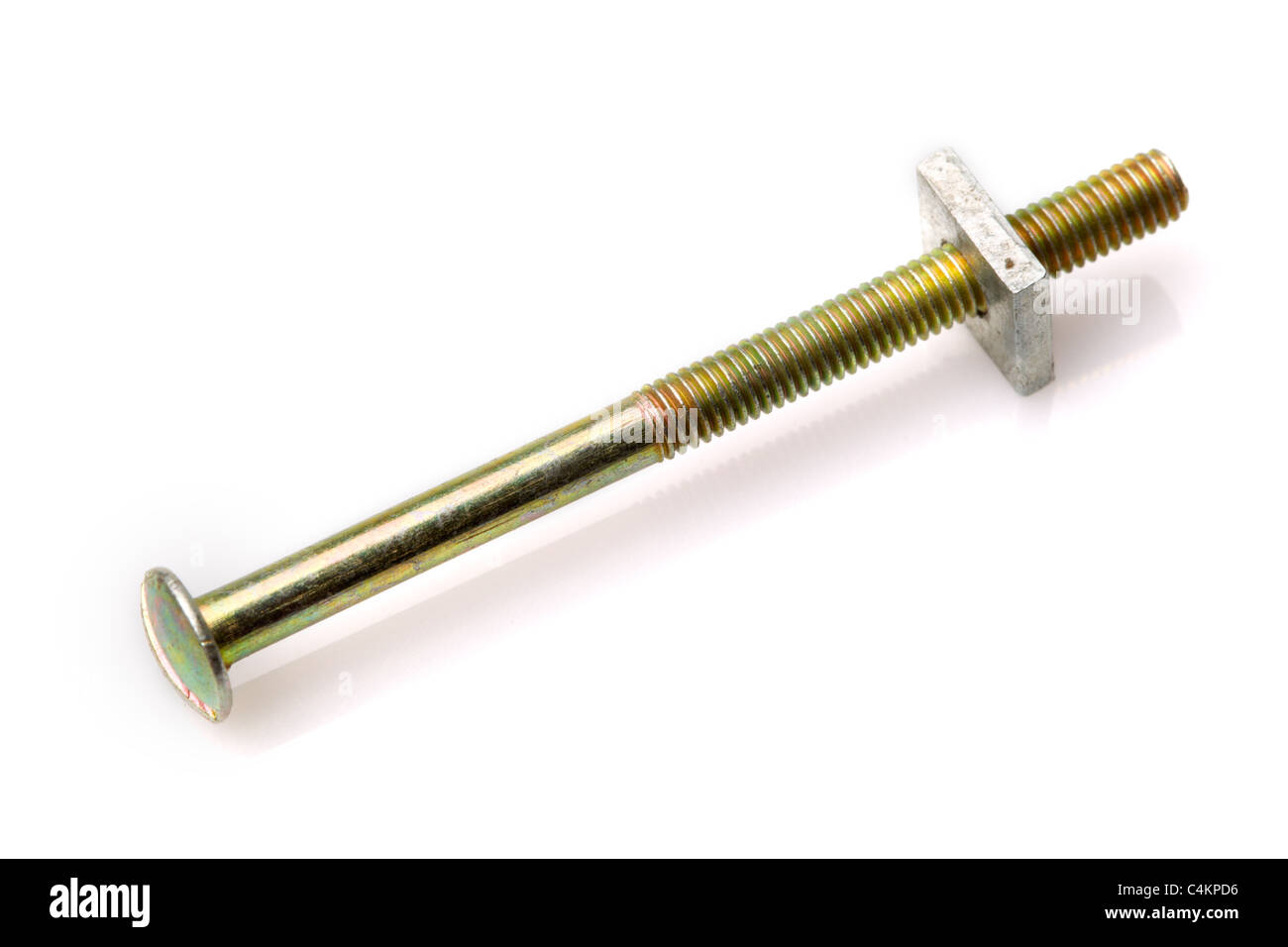 Screws And Nut With Small Step Thread Mostly Used In Electrical Machines Studio Isolated Shot Stock Photo