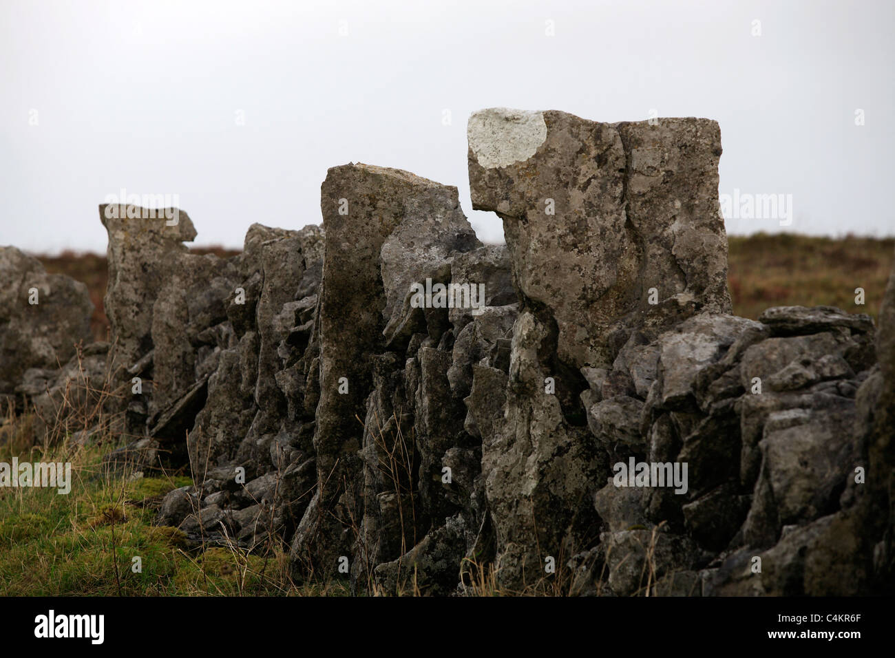 Stone Wall Ireland Stock Photo