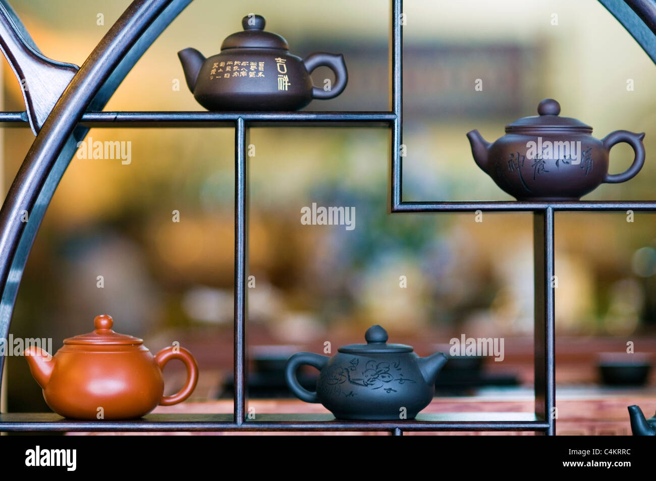 "Old man" Yixing teapot shop nagoya batam rau indonesia Stock Photo Alamy