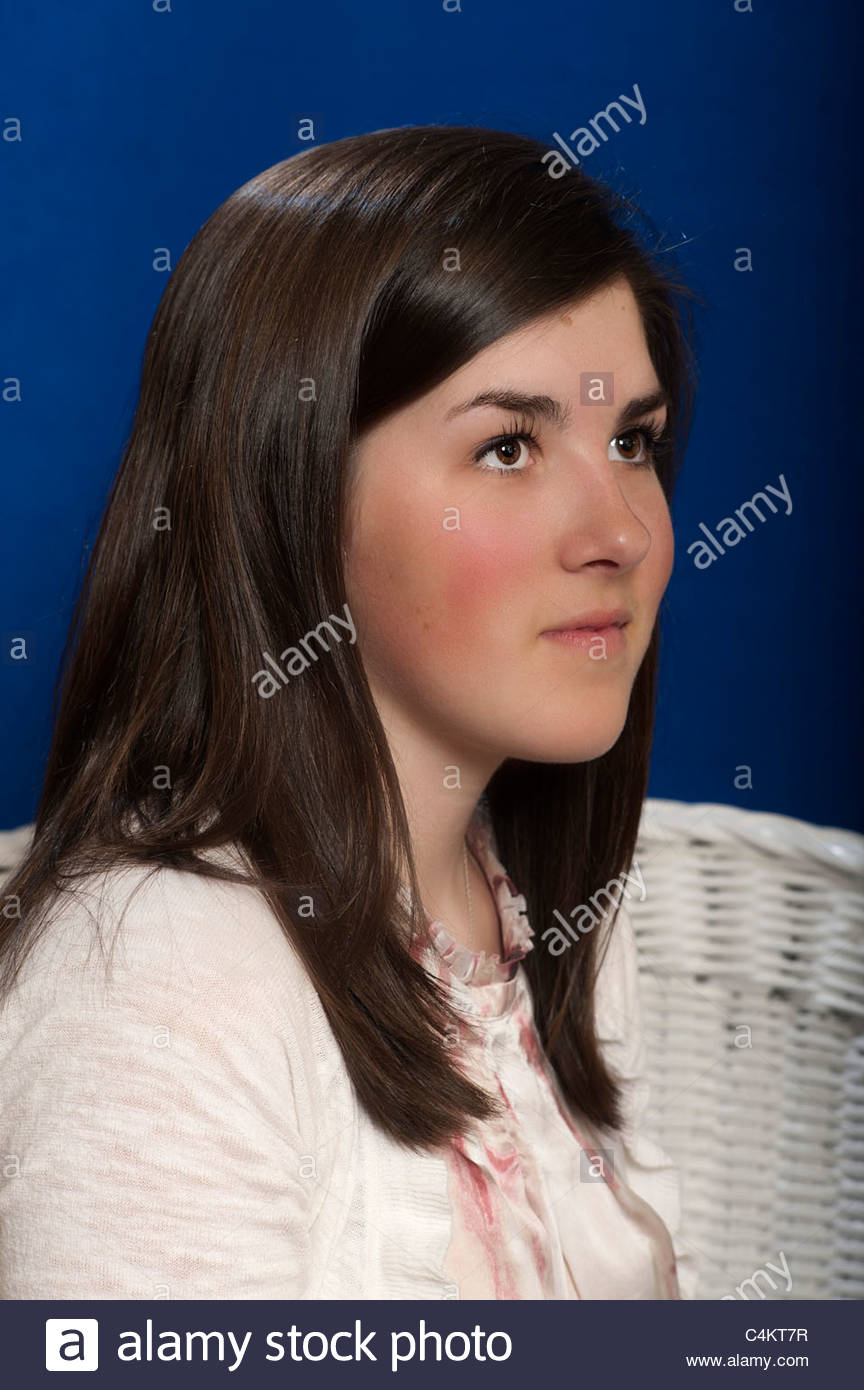 Teen Girl Next Door Brunette Beauty Stock Photo 37315483 Alamy