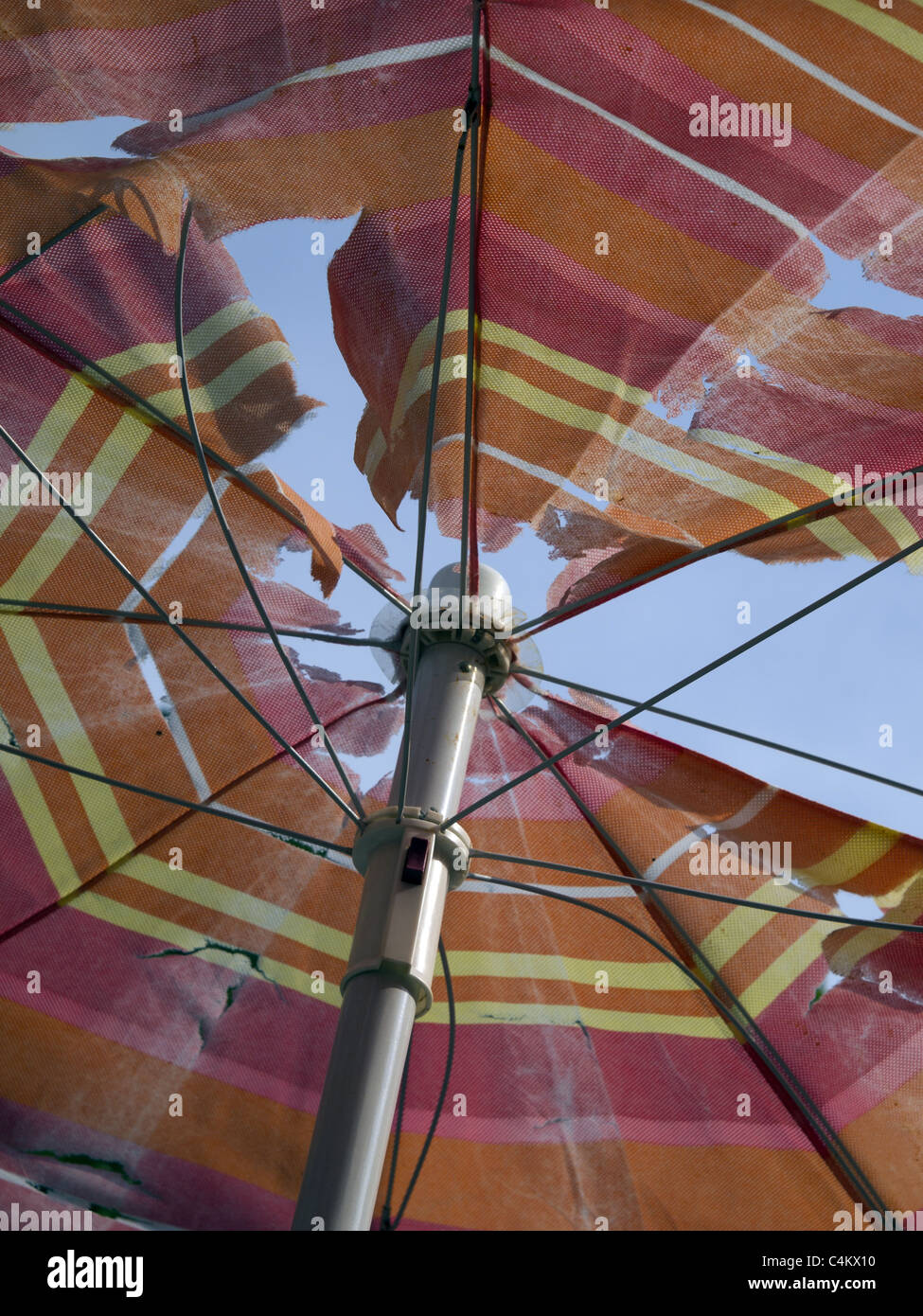 Wind torn parasol hires stock photography and images Alamy