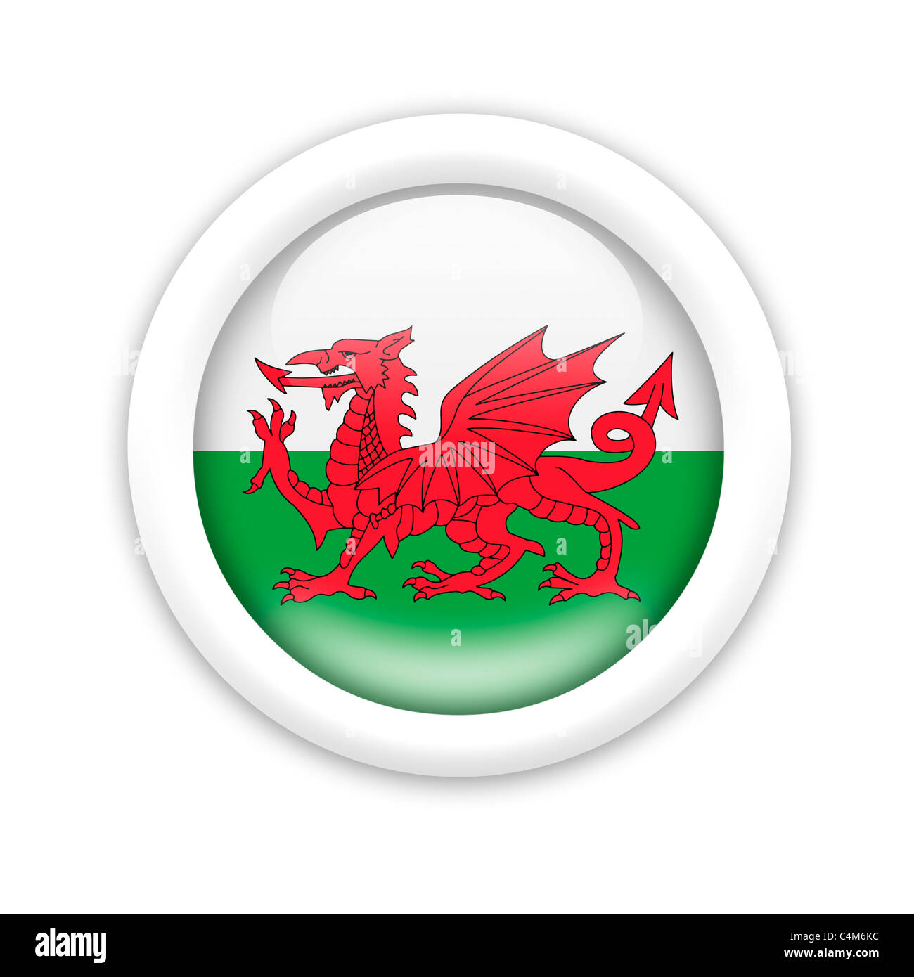 Flag of Wales Stock Photo