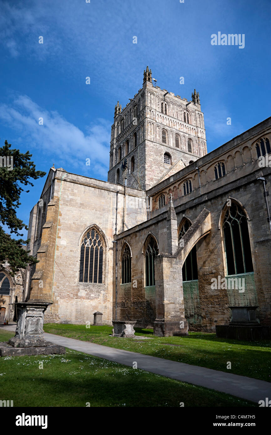 Tewkesbury Abbey Stock Photo Alamy