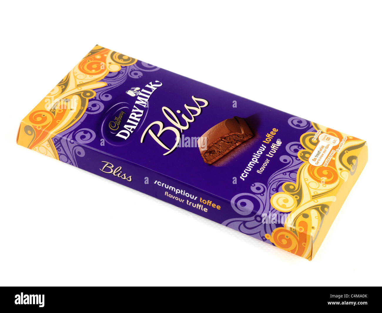 Cadbury's Dairy Milk Bliss Toffee Chocolate Bar Stock Photo