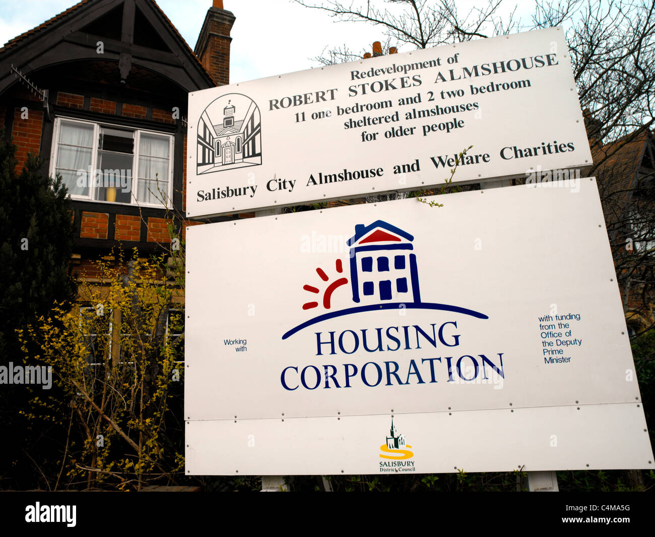 Almshouses Salisbury Wiltshire England Redevelopment for Sheltered