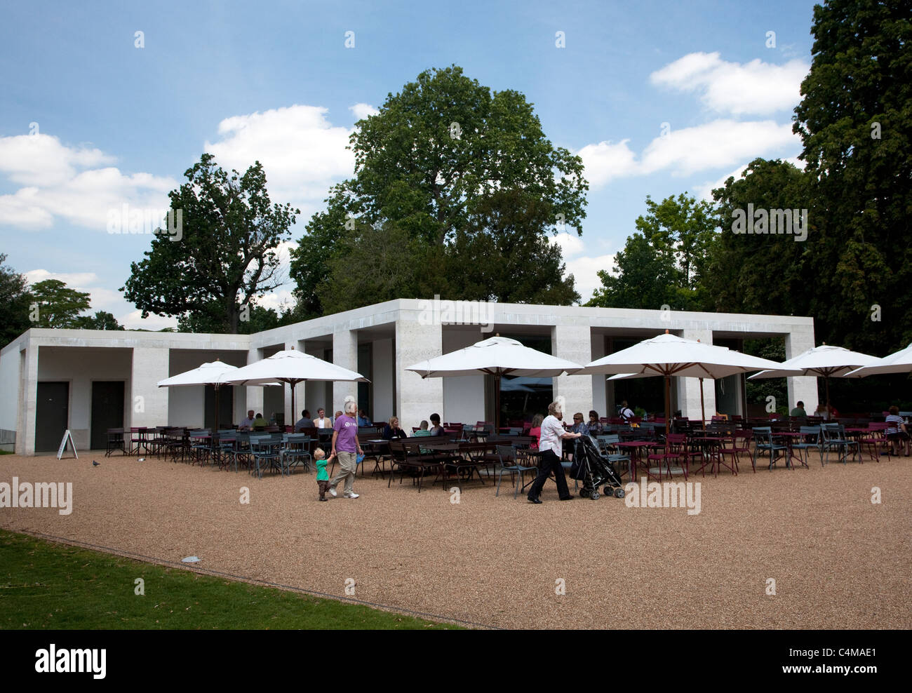 Cafe at Chiswick House, West London, designed by Caruso St John Stock Photo