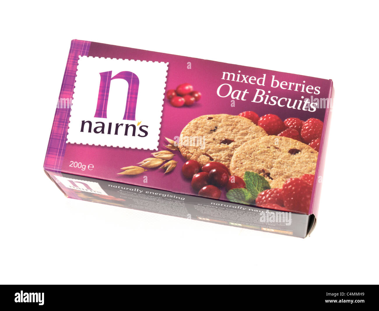 Nairn's Mixed Berries Oat Biscuits Stock Photo