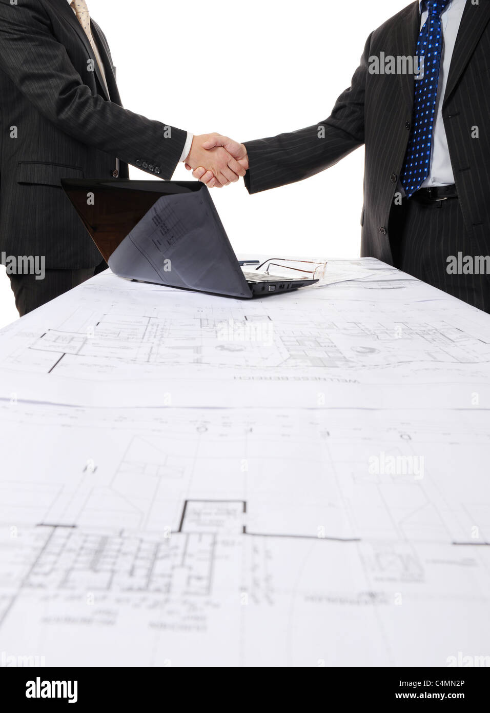 Handshake of two business partners Stock Photo