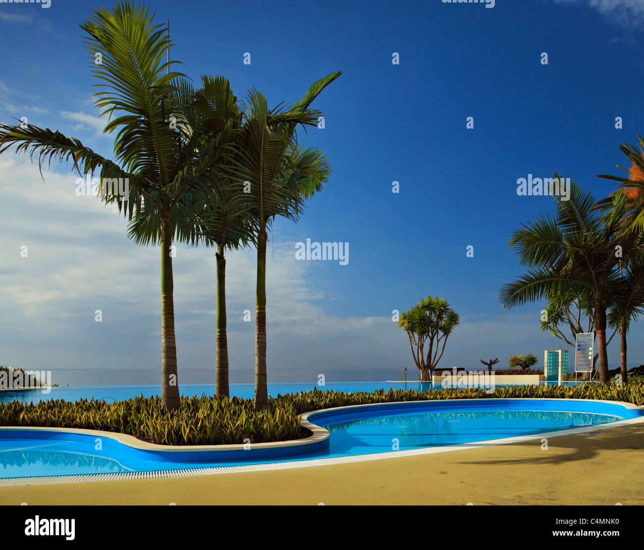 The Pestana Casino Park Hotel pool. Stock Photo