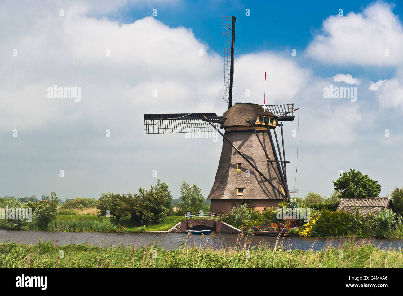 Windmühlen von Kinderdijk, Niederlande | Windmills of Kinderdijk, Netherlands Stock Photo