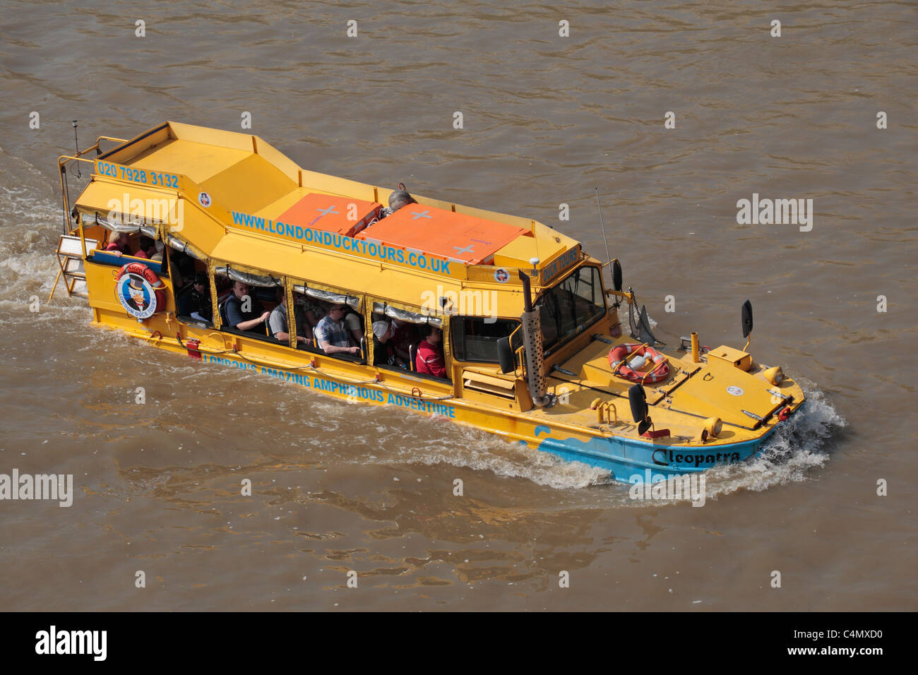 A WWII DUK-W amphibious vehicle (or Duck) converted into a ...