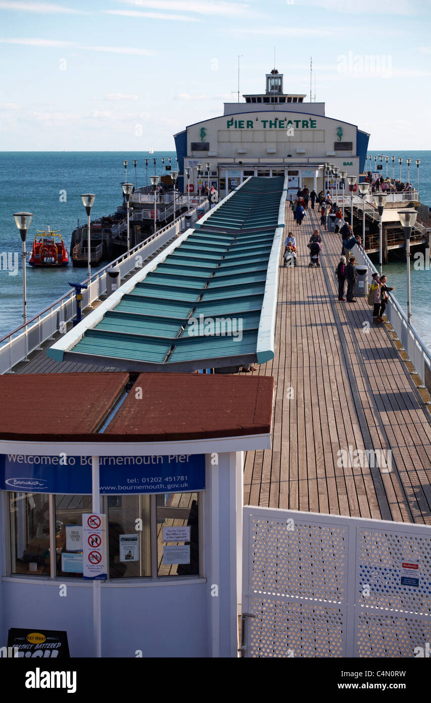 looking down at Bournemouth Pier Theatre in September Stock Photo - Alamy