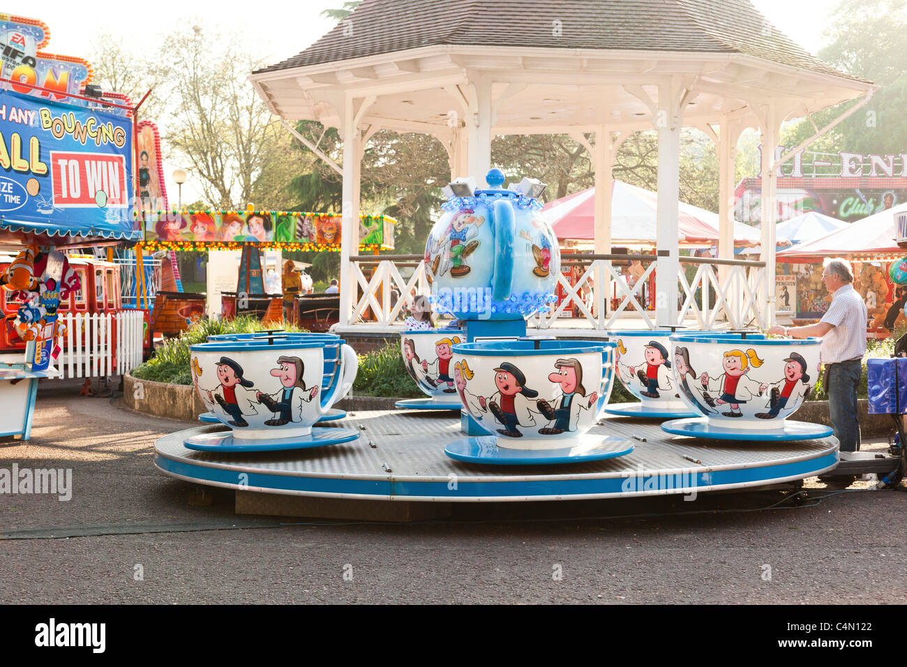 fairground ride in UK Stock Photo