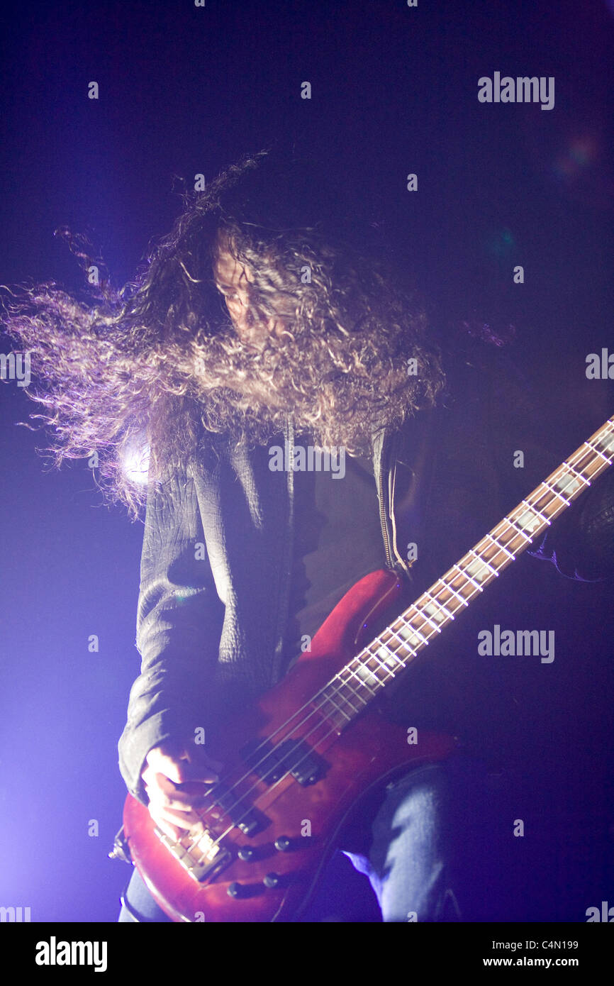 Members of the Alice in Chains band perform on the concert in Budapest, Hungary, 2009.11.27 Stock Photo