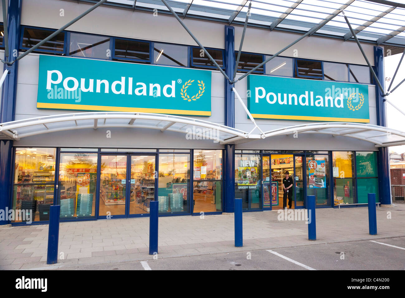 Poundland discount store in UK Stock Photo