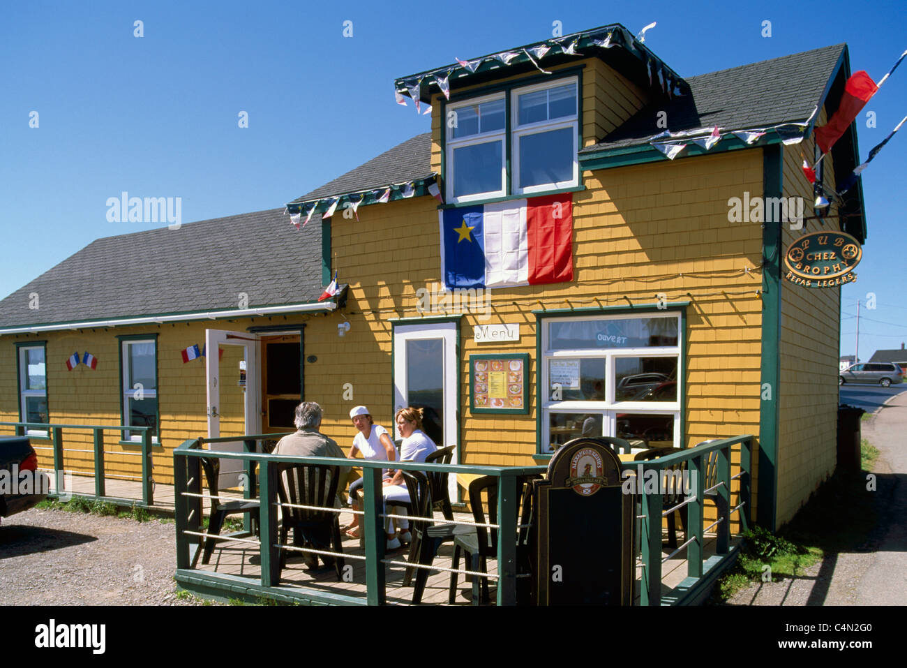 Iles de la Madeleine (Magdalen Islands), Quebec, Canada Restaurant at