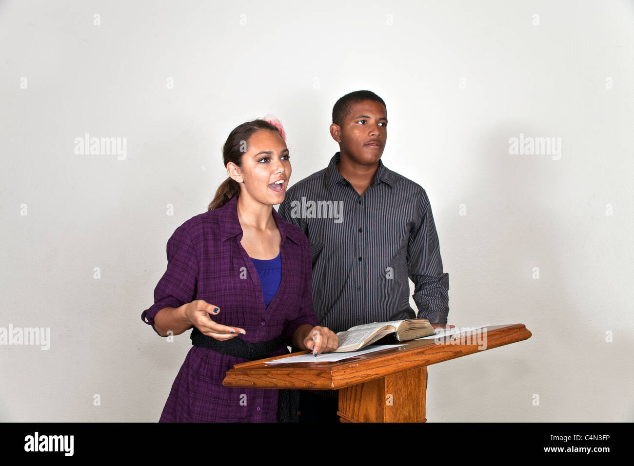 Teen speech podium hi-res stock photography and images - Alamy