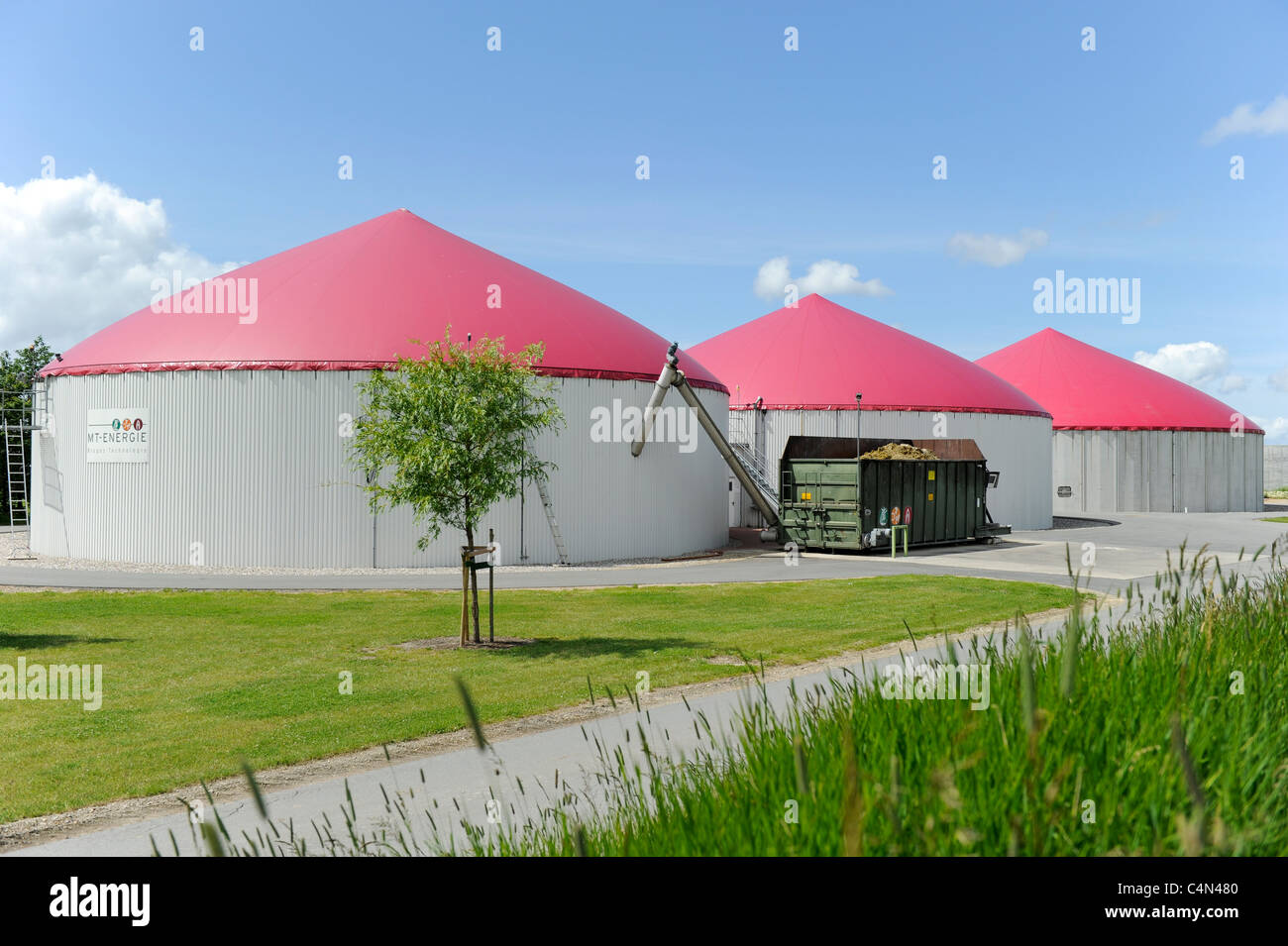 Germany Mt Energy Biogas Plant Of A Farmer On North Sea Island Stock Photo Alamy