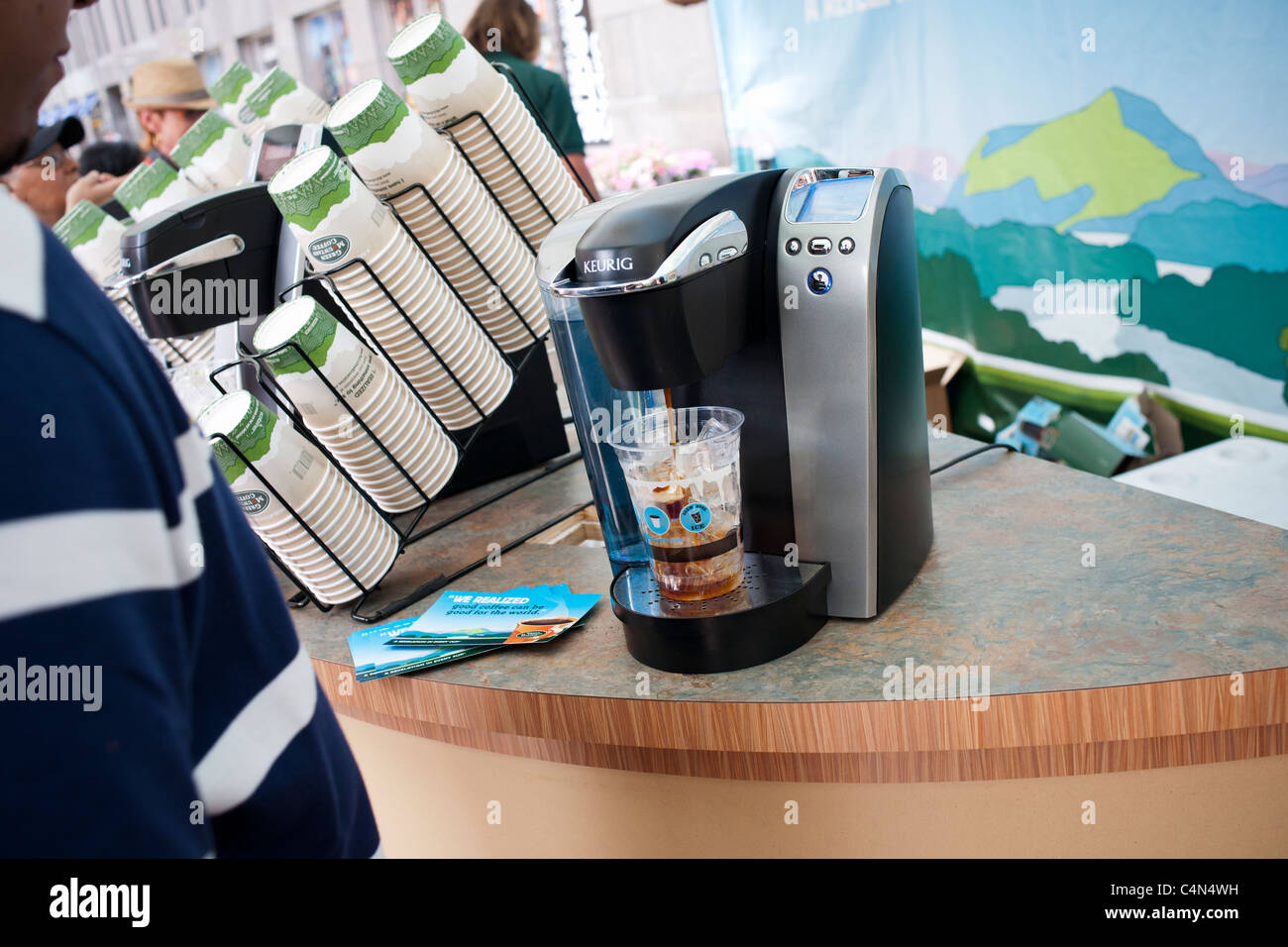 https://c8.alamy.com/comp/C4N4WH/a-promotional-event-by-green-mountain-coffee-roasters-is-seen-in-the-C4N4WH.jpg