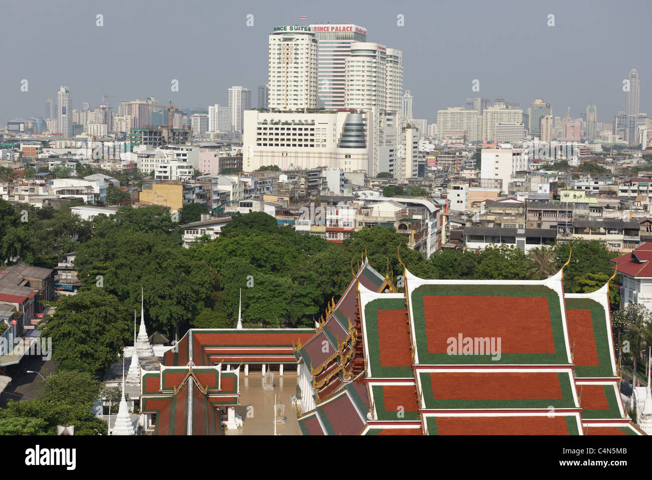 Bangkok, Thailand: view on the Pom Prap Sattru Phai district from the Stock  Photo - Alamy