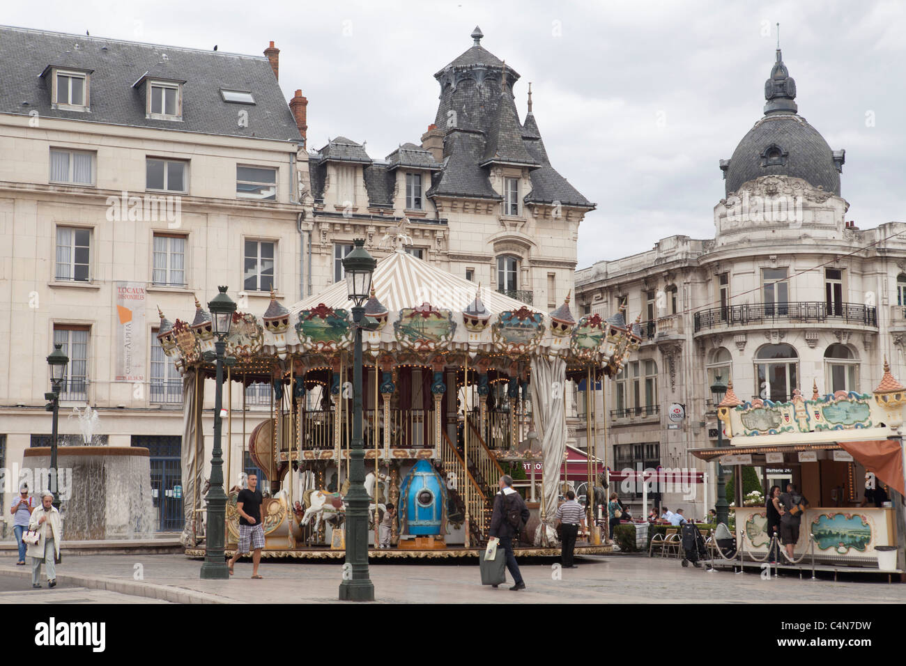 Orleans France merry urban city architecture people tourism Stock Photo